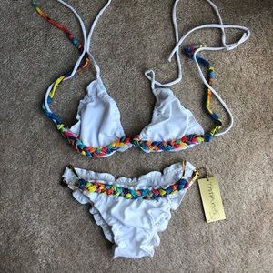 Brand new never worn white bikini